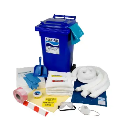 KIT de urgenta scurgeri uleiuri - 111 Litri